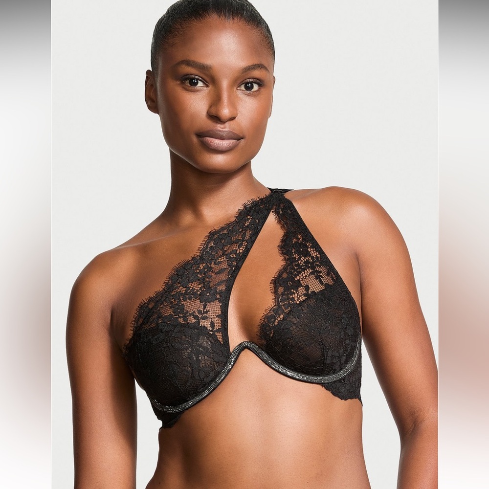 Victoria's Secret Dream Angles Twinkle lace one-shoulder Monowire Bra - Picture 5 of 11